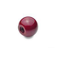 DIN 319 Ball Knob Plastic Red